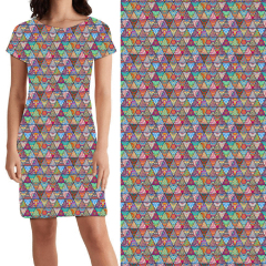 Color triangle print Dorothy Dress
