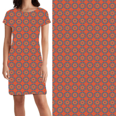 Orange floral print Dorothy Dress