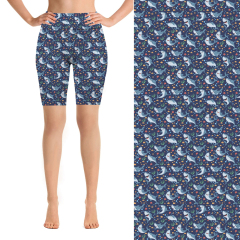 Blue shark biking shorts
