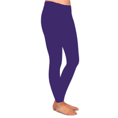 Bright purple high waist leggings