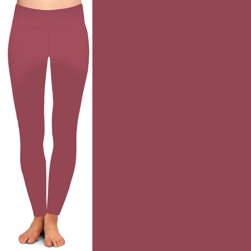 Deep pink high waist leggings