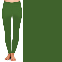 Green high waist leggings