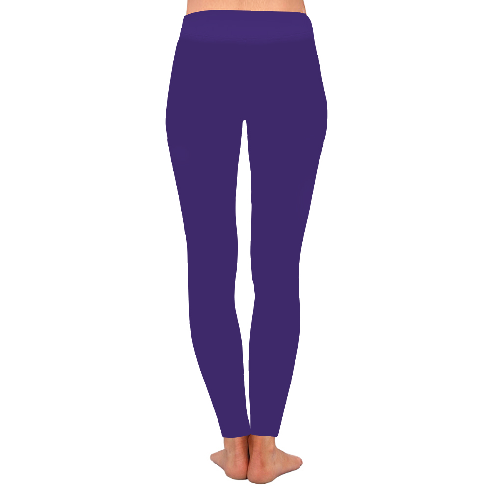 Bright purple high waist leggings