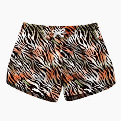 Women's Colorful stripe Print Summer Comfort Shorts