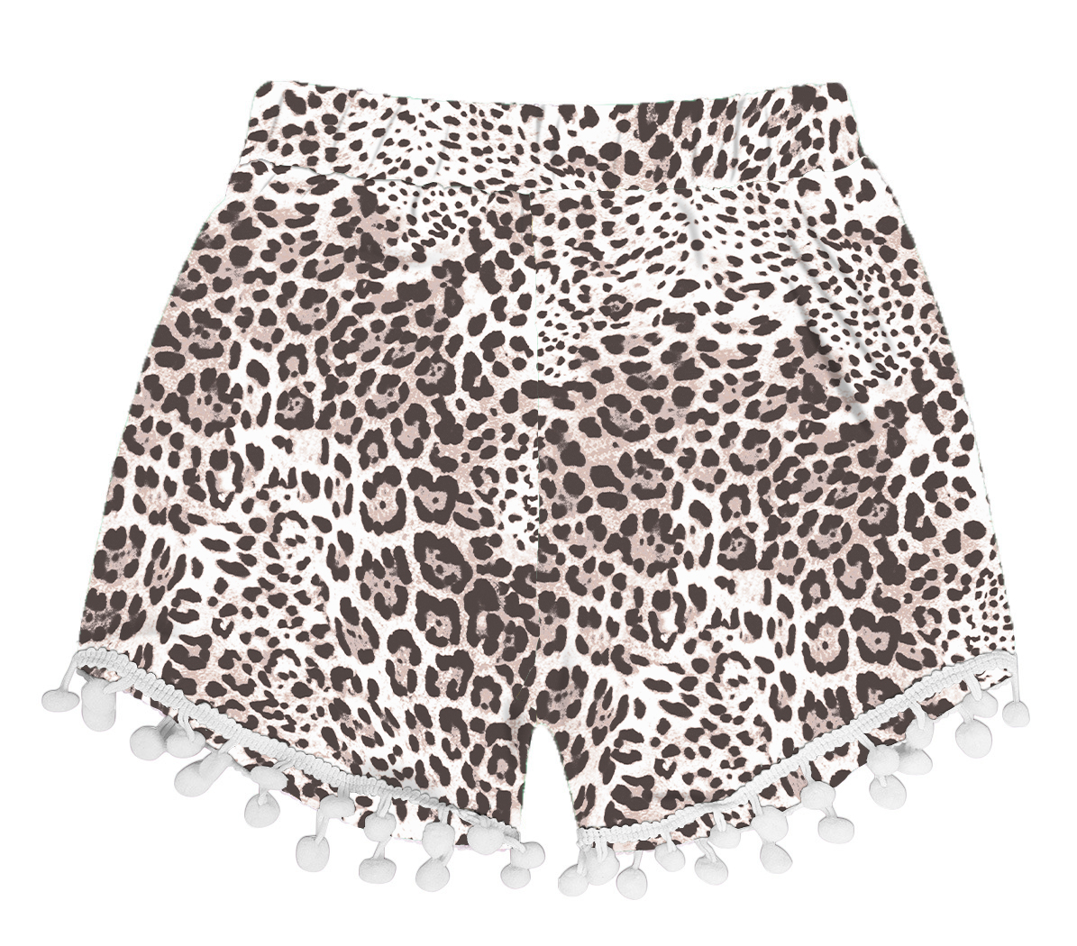 Women's Leopard print Summer Comfortable Black Shorts