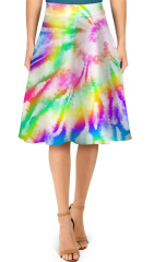 Colour ripple printed skirts