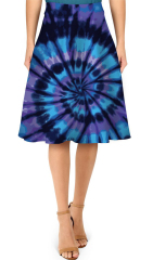 Dark blue print skirt