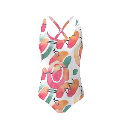 White Background Colorful Cross Criss Bodysuits