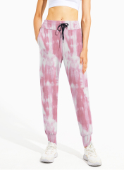 tie die full length joggers