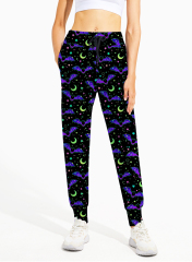 Halloween prints Bats full length joggers