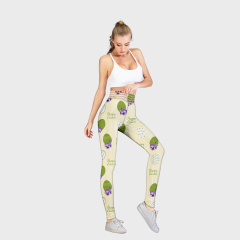 Printed high waist leggings