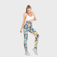 Printed high waist leggings