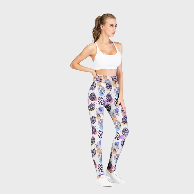 Printed high waist leggings