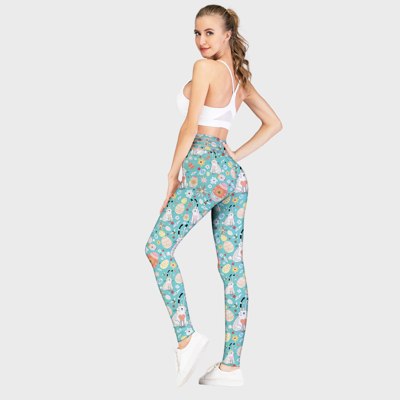 Printed high waist leggings