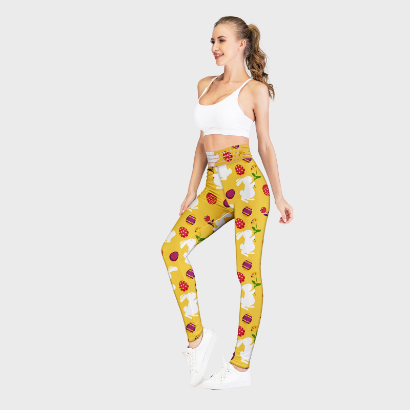 Printed high waist leggings