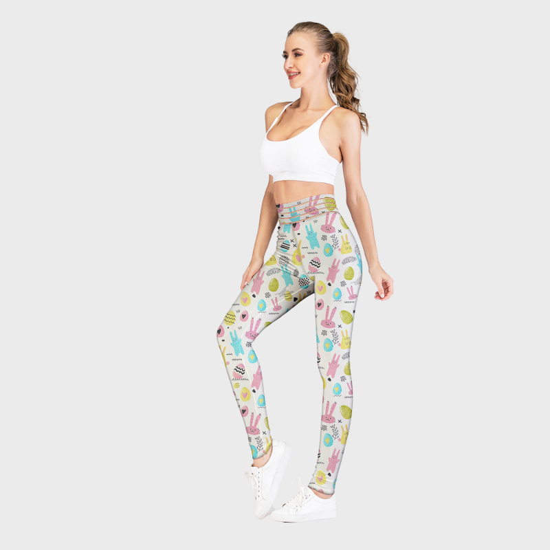 Printed high waist leggings