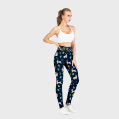 Printed high waist leggings