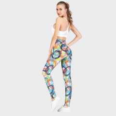 Printed high waist leggings