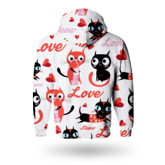 Printed zipper sweatshirts hoodies