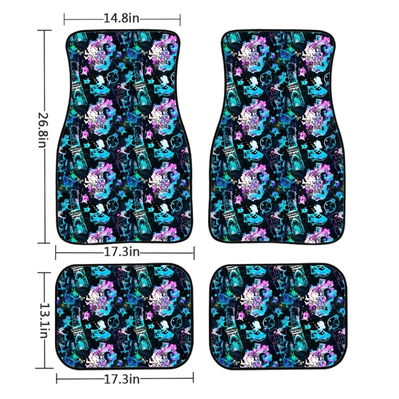 Car mat four-piece set