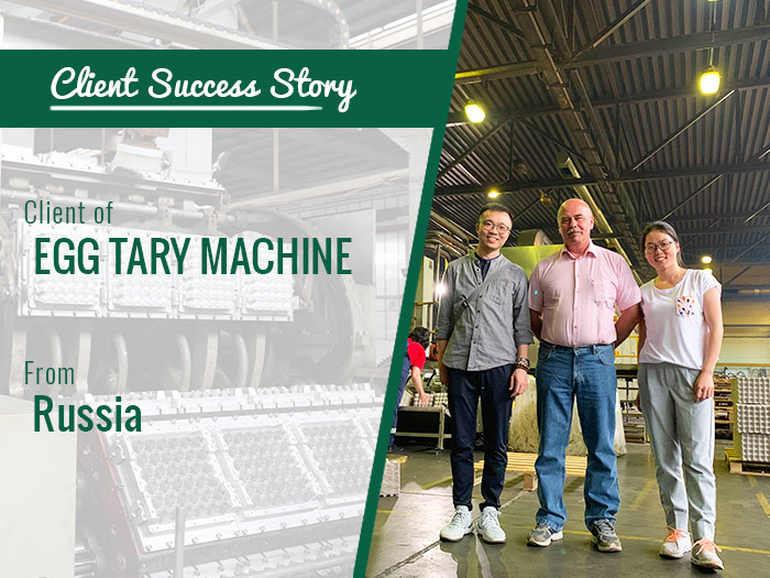 Client Success Story-Egg Tray Machine en Russie