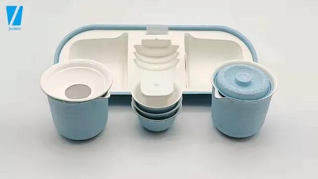 Plup molding Travel portable tea set