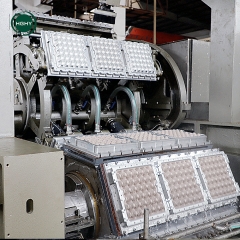 Maquinaria de bandejas para huevos de doble rotación de alta velocidad
