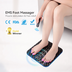 Electrical EMS foot massage mat for pain relief and improve blood circulation