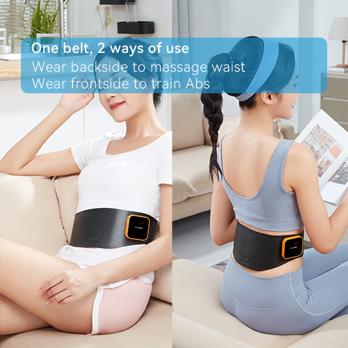 Customized factory model EMS heating massage belt for Abs and Lower back