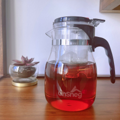 CnSneg Borosilicate Glass Teapot with Removable Infuser