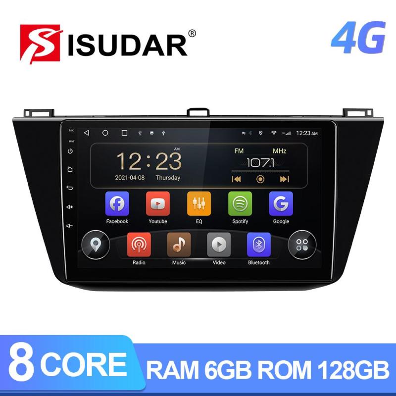 Android Auto radio 6G+128G 4G Sim card For VW/Volkswagen/Tiguan 2017-2019