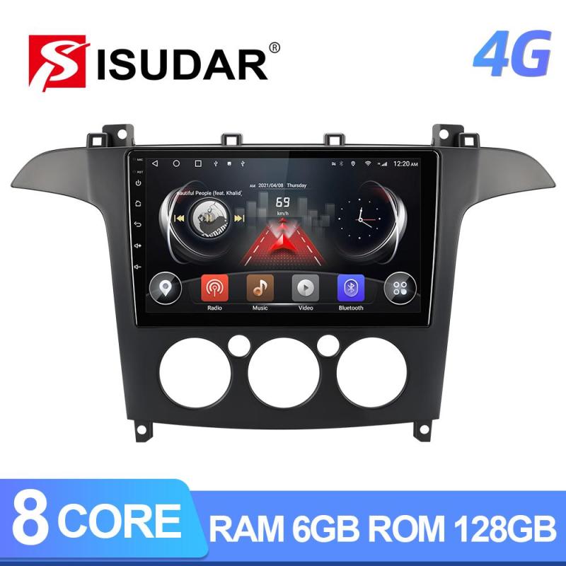 Isudar 8 core RAM 6G Carplay Auto radio Ford S-Max S Max 2006-2015 GPS Navigation Multimedia