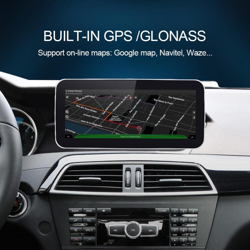 Isudar Car Autoradio Navigation Cassette GPS 4G for Mercedes Benz C Class W204 S204 2011-2013
