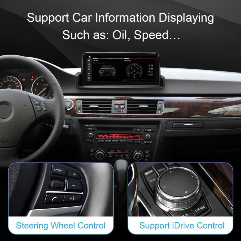 Isudar IPS Screen Idrive Carplay Auto stereo for BMW E90 E91 E92 E93