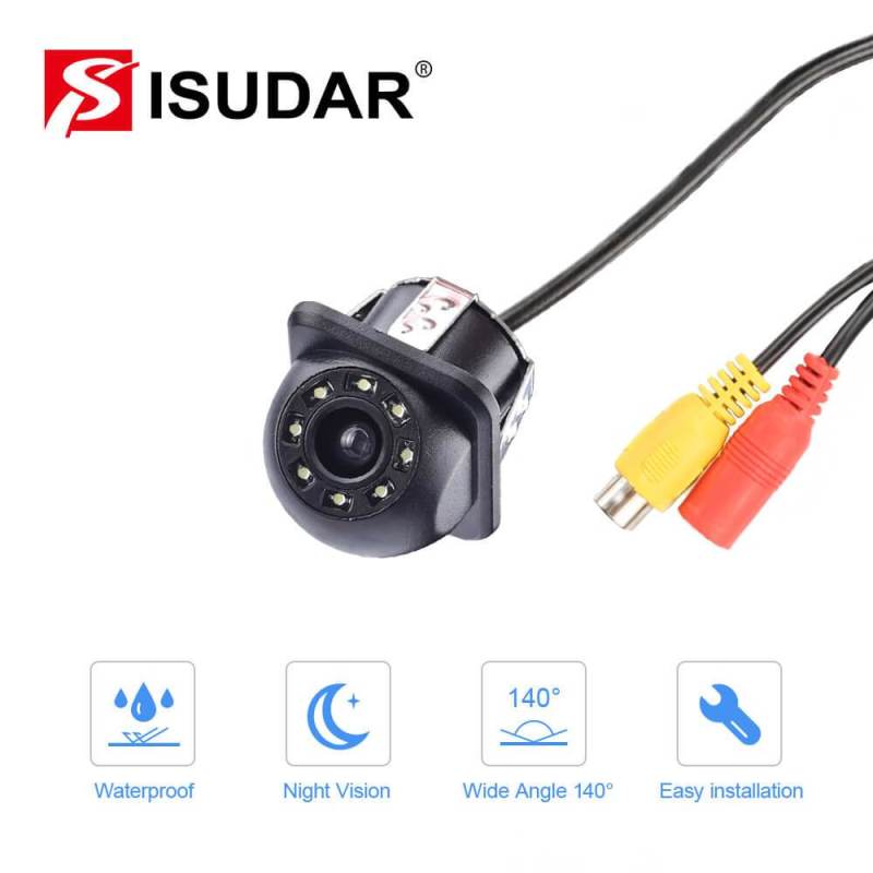 Isudar Rear Camera 8 LED With HD Night Vision 170 Degree with 6M cable