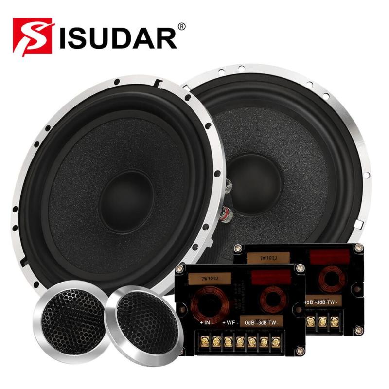 ISUDAR SU602 6.5 Inch Car Component Speaker System 2 Way Auto Audio HiFi Stereo