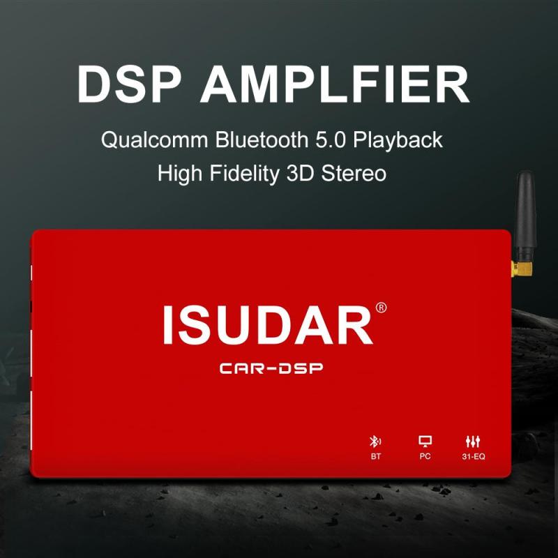 ISUDAR DA08 Car Amplifier DSP 1200W MAX AB Class 8 Channels Input