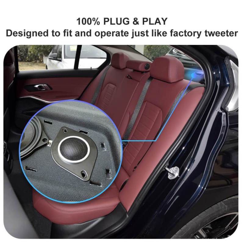 ISUDAR Car Doors Tweeters For BMW F10 F11 F15 F16 F30 G30 E70 E90 Stereo System Upgrade Circular Speakers
