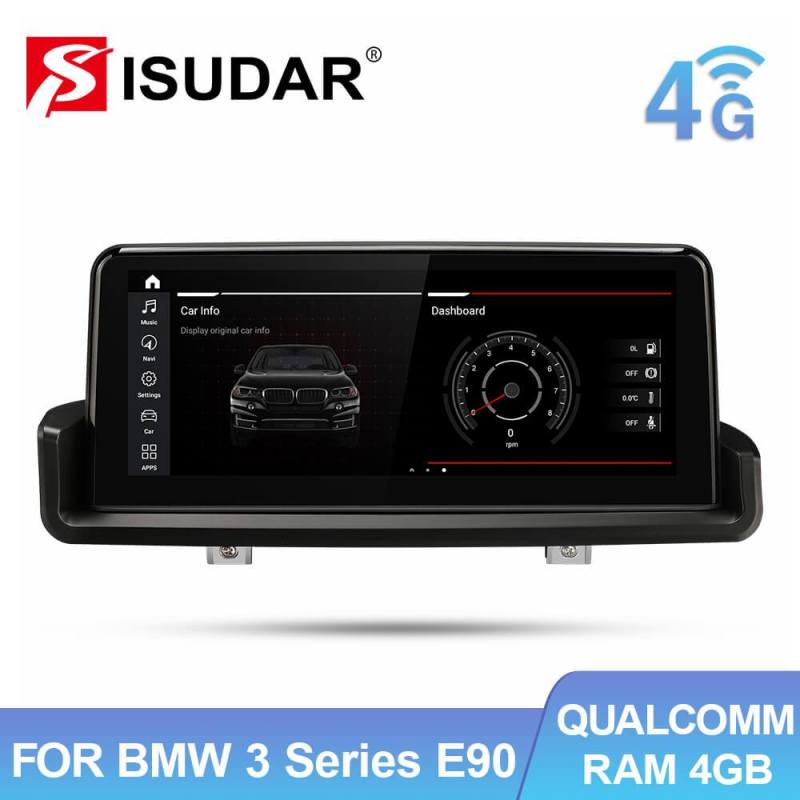 Isudar IPS Screen Idrive Carplay Auto stereo for BMW E90 E91 E92 E93