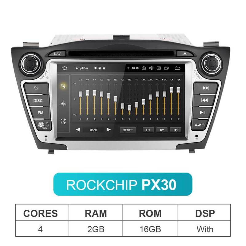 Isudar PX6 2 Din Android 10 Car Multimedia Player GPS For Hyundai/IX35/TUCSON