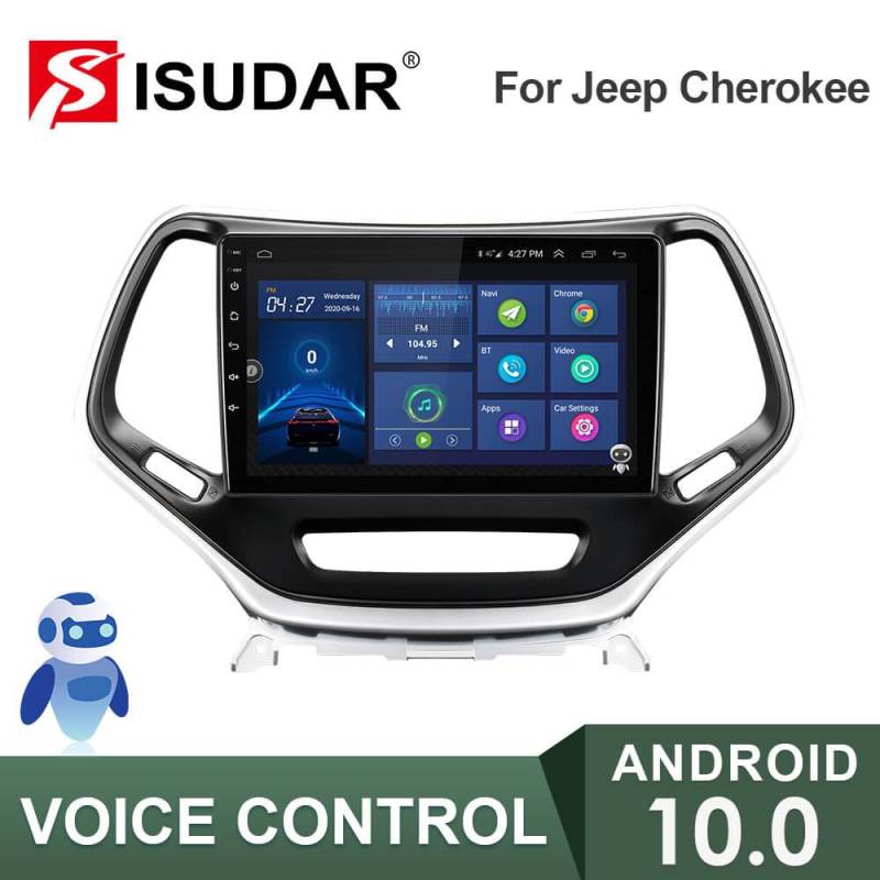 ISUDAR V57S Voice control 2 Din Android 10 Car Radio For Jeep Cherokee 5 KL 2014-2018