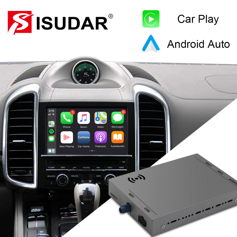 ISUDAR Apple Carplay adapter For Porsche/Panamera/Cayenne/Macan/Cayman/Boxster 911 718 Porsche PCM 4.0