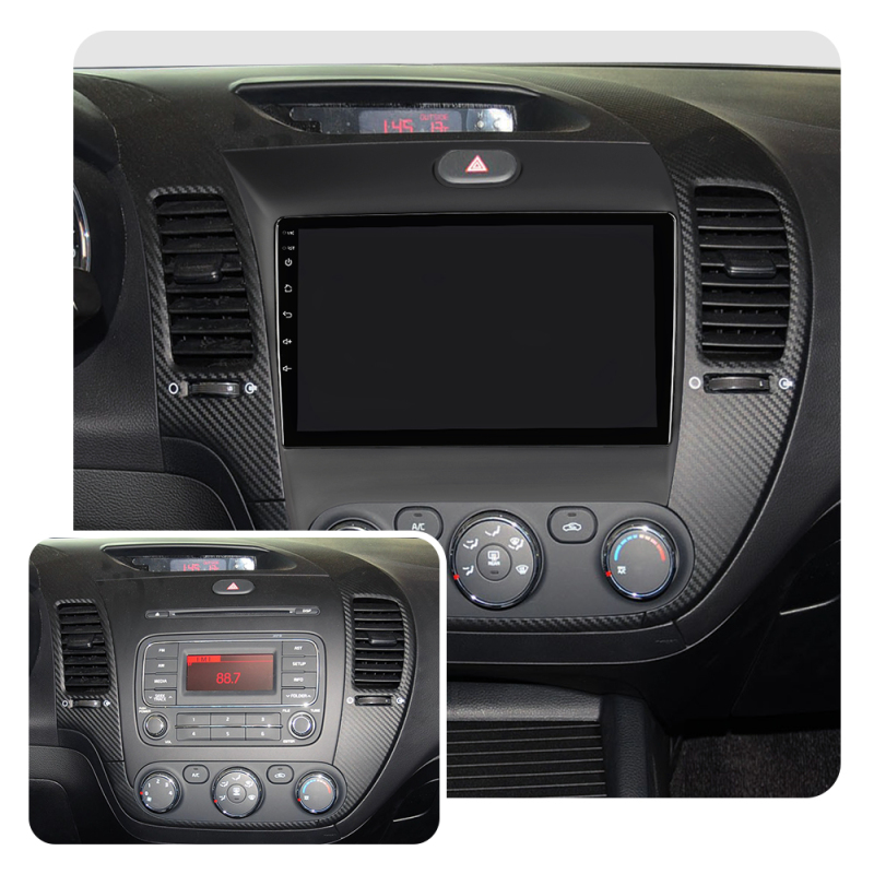 ISUDAR 9 inch Car Radio Fascia Frame Facials Panel Dashboard For Kia/K3/Cerato FORTE 2013-2017