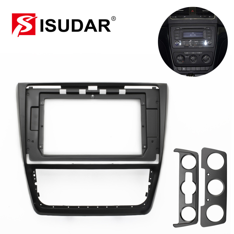 ISUDAR Car Radio Fascia Frame Facials Panel Dashboard For Skoda Yeti 2009 2010 2011 2012 2013