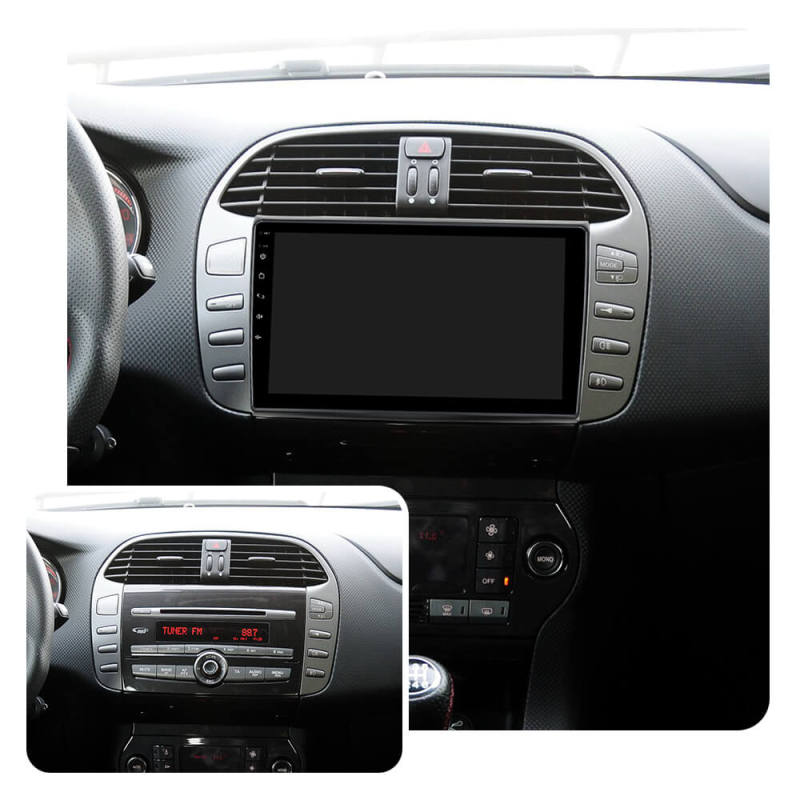 ISUDAR Car Radio Fascia Frame Facials Panel Dashboard For Fiat Bravo 2006-2016