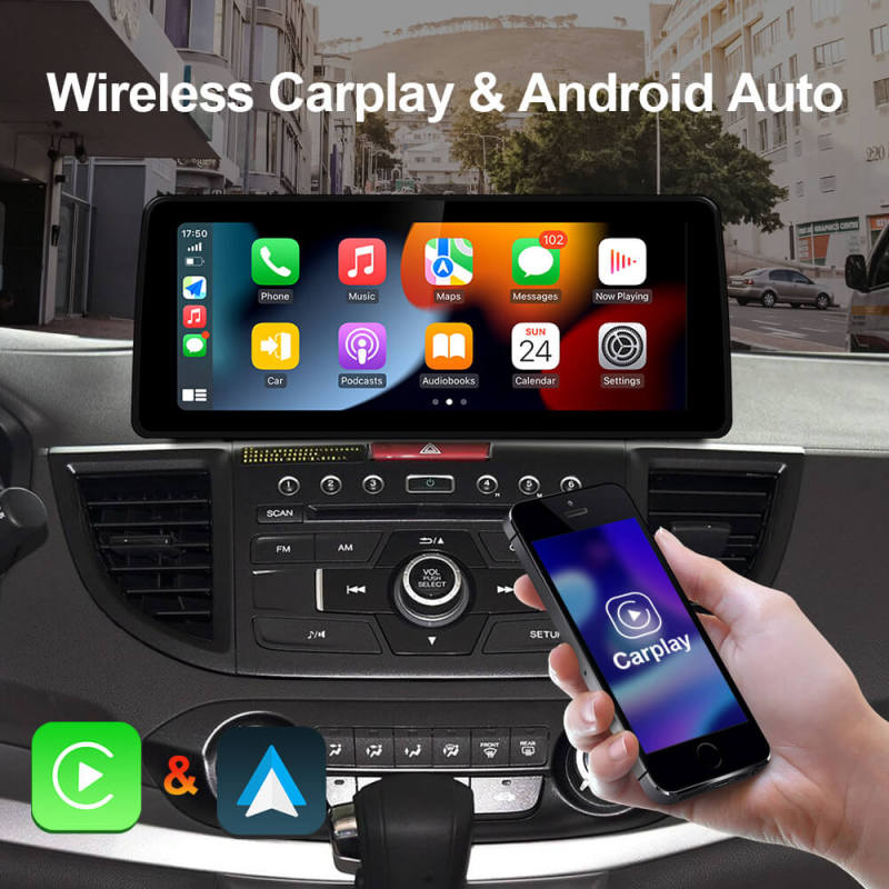 12.3 Inch Android 10 Apple Carplay Car Stero For Honda CRV 2012-2016