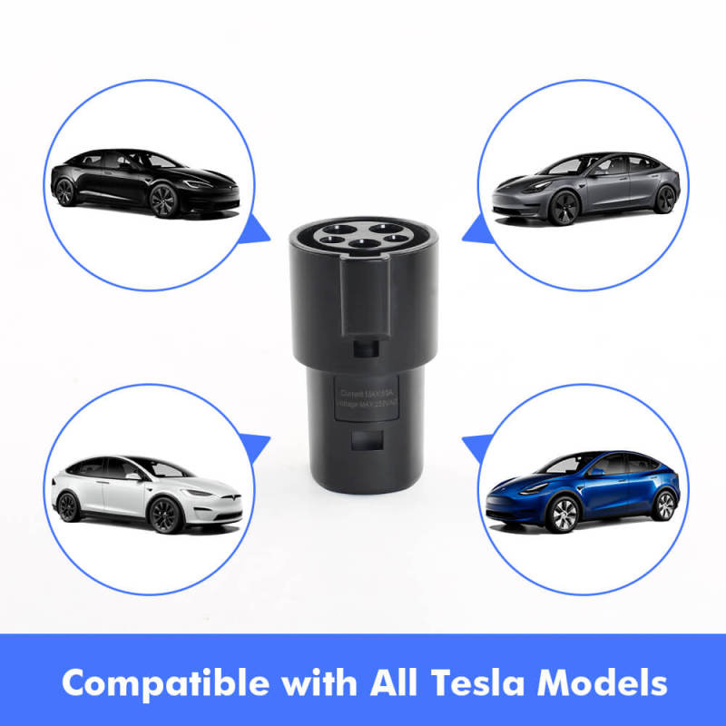ISUDAR Electric Vehicle Charging Connector J1772 Type 1 to IEC 62196 Type 2 EV Car Adapter Type 1 to Tesla Model Y/S/3 Electric