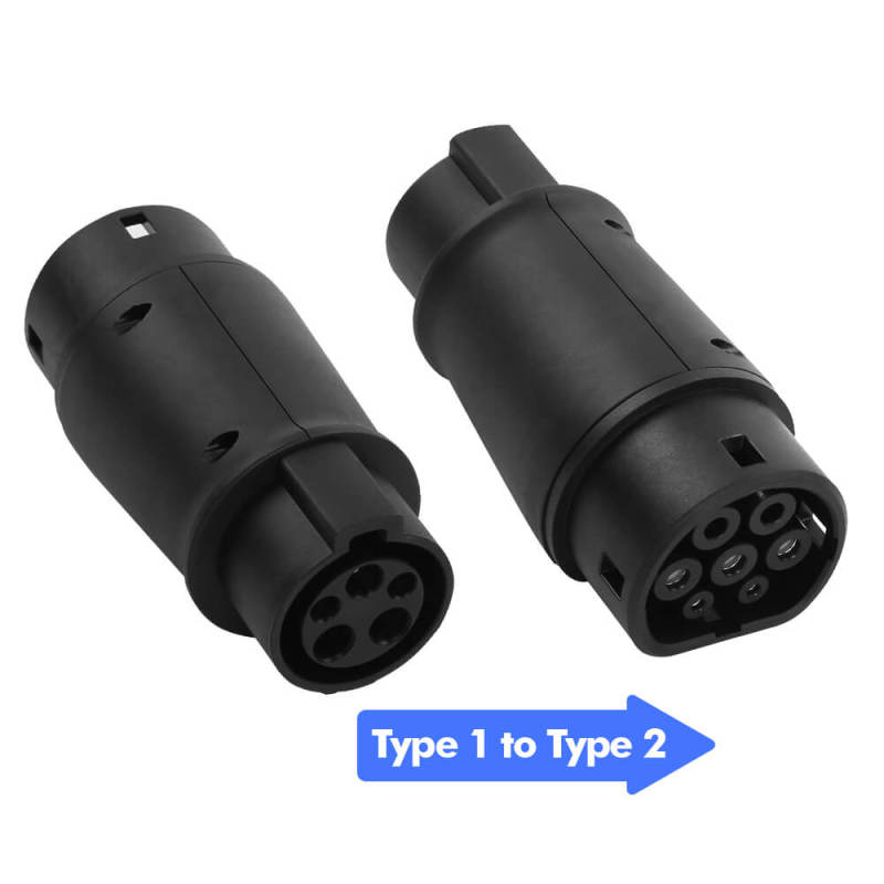 ISUDAR Electric Vehicle Charging Connector J1772 Type 1 to IEC 62196 Type 2 EV Car Adapter Type 1 to Tesla Model Y/S/3 Electric