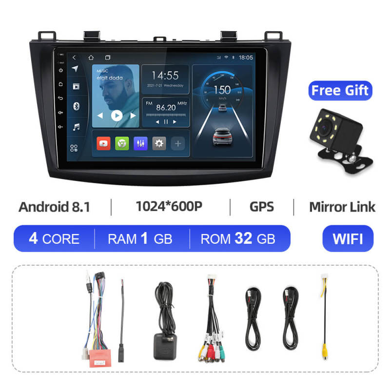 ISUDAR Android 8.1 32G Stereo For Mazda 3 2010-2013