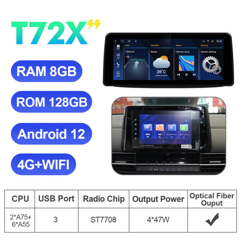 ISUDAR 12.3 Inch Android 12 Car Radio For Toyota SIENNA 2021 2022 2023 GPS Auto Multimedia Stereo